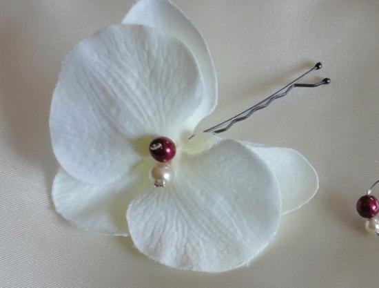 Accessoire mariage : pic orchidée