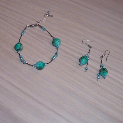 Bracelet vert émeraude