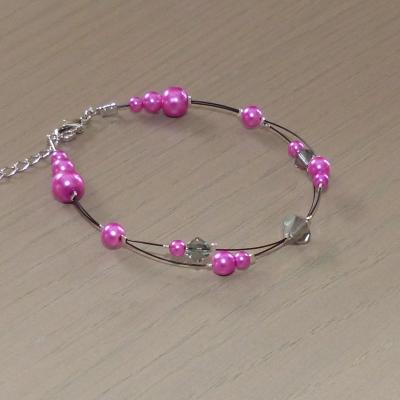 Bracelet rose fuchsia