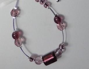 Bracelet tons mauve