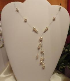 Collier mariage perles nacrées