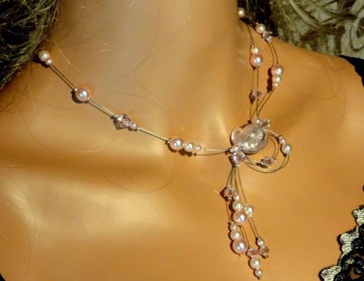 Collier mariage, Collier mariage pas cher, collier perle, parure mariage pas cher