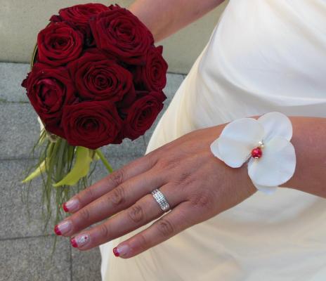 bracelet mariage orchidée