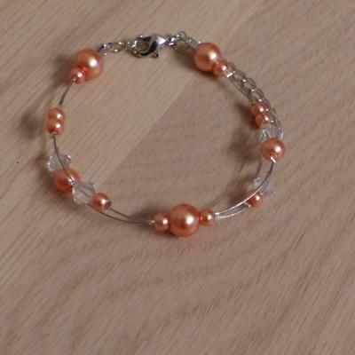 Bracelet mariage corail