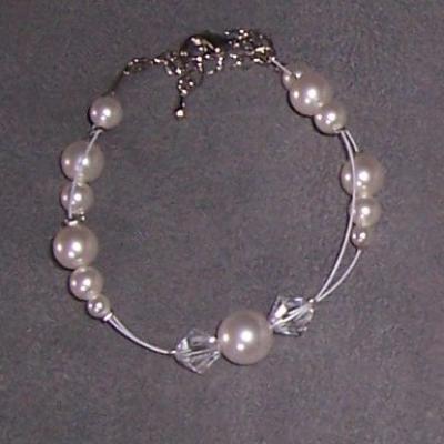 Bracelet mariage blanc