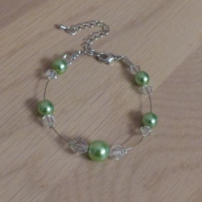 Bracelet vert cristal