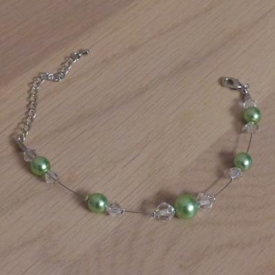 Bracelet vert cristal